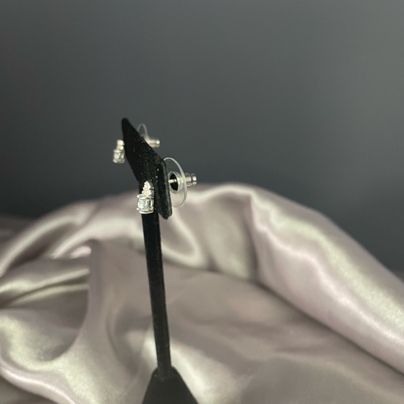 Natural Aquamarine and Zircon earrings - Picture 11 of 11